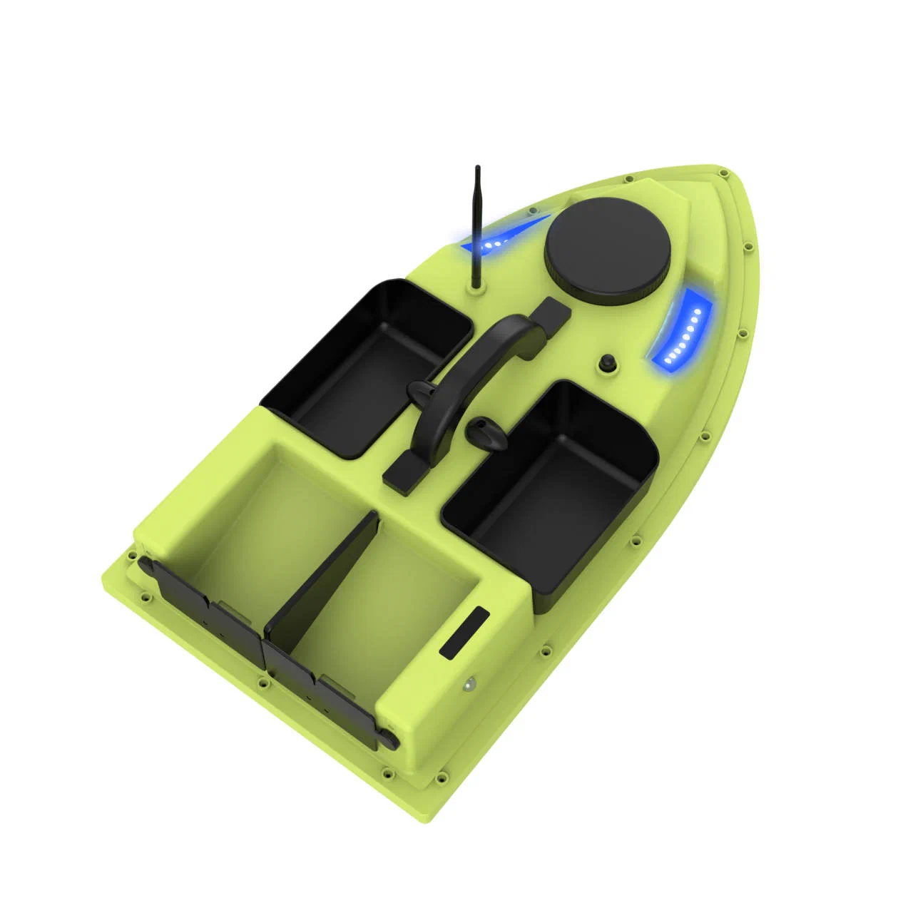 GPS 99 points 4 hopper 7 changeable light color rc bait boat